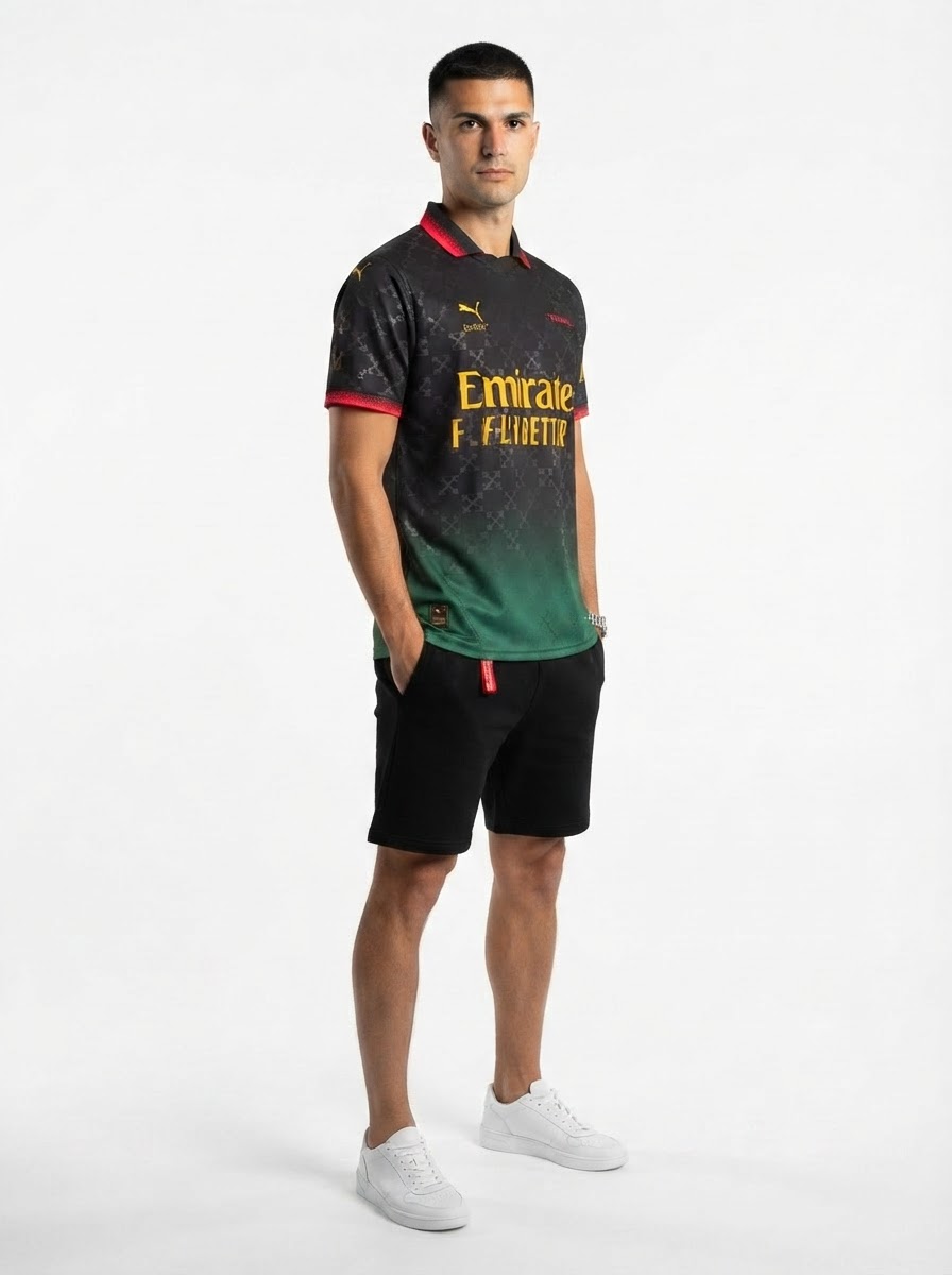 AC Milan BLACK JERSEY DIAVOLI X OFF-WHITE™ Fan Jersey 2025