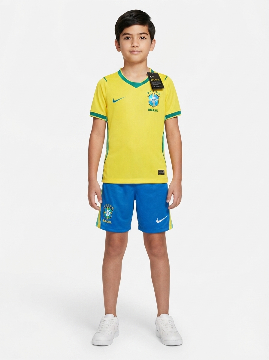 Set Kids Brazil World Cup 2026 Kit Kids