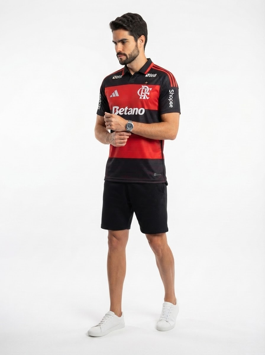 Flamengo 26/27 Home Jersey #9 PEDRO - with Sponsors - Fan Version