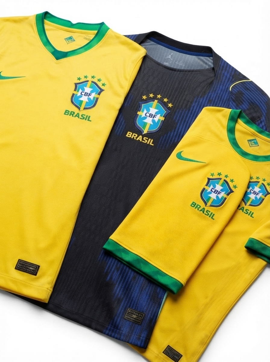 Combo 3 Jerseys do Brazil - Brasil - Fan Version