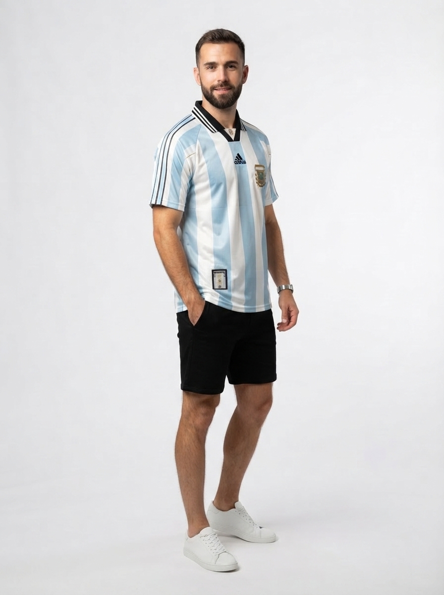 Argentina 1998 I Home Jersey - Retro Version