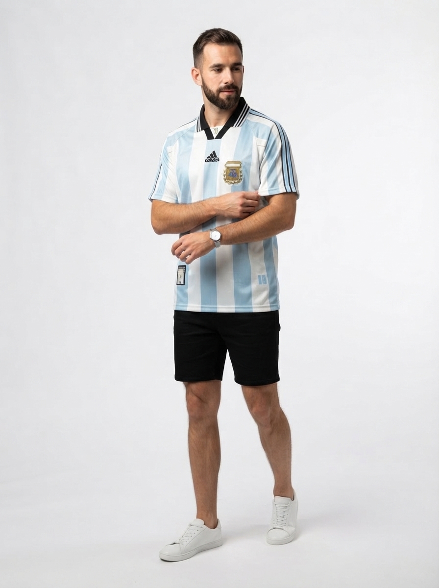Argentina 1998 I Home Jersey - Retro Version