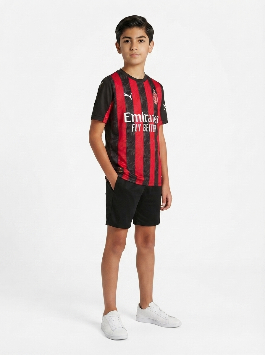 AC Milan Home Kit Kids 2025/26