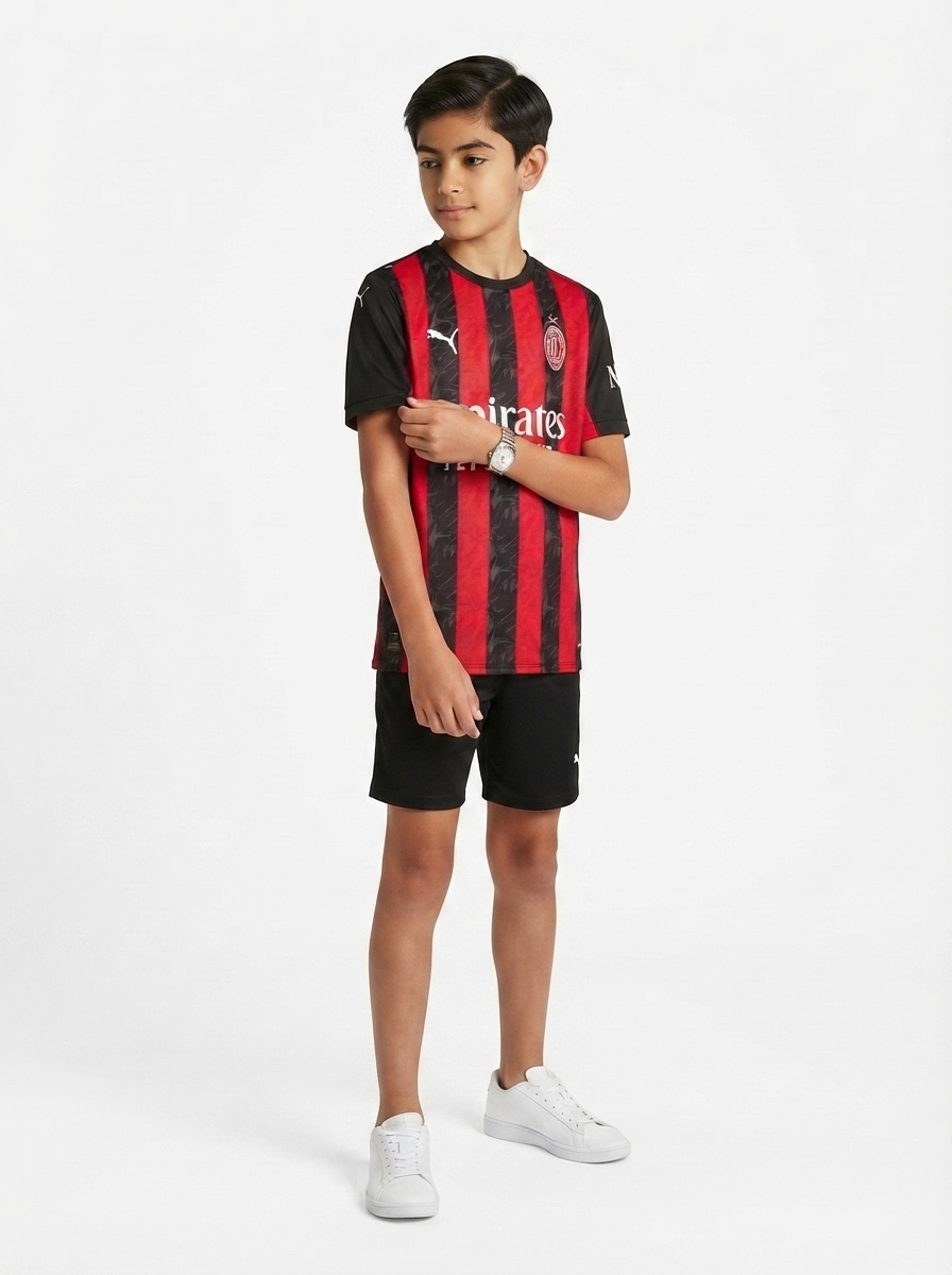 AC Milan Home Kit Kids 2025/26