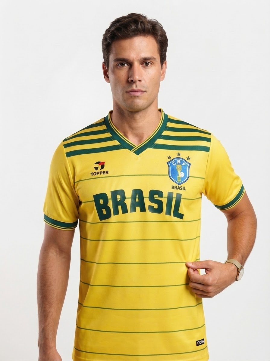 Jersey Retro Brasil 1984 Fan