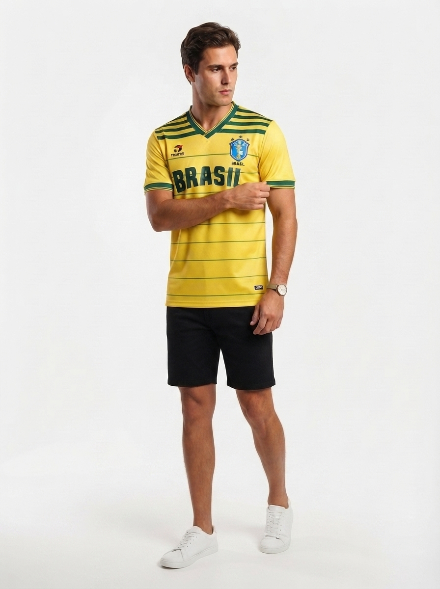 Jersey Retro Brasil 1984 Fan