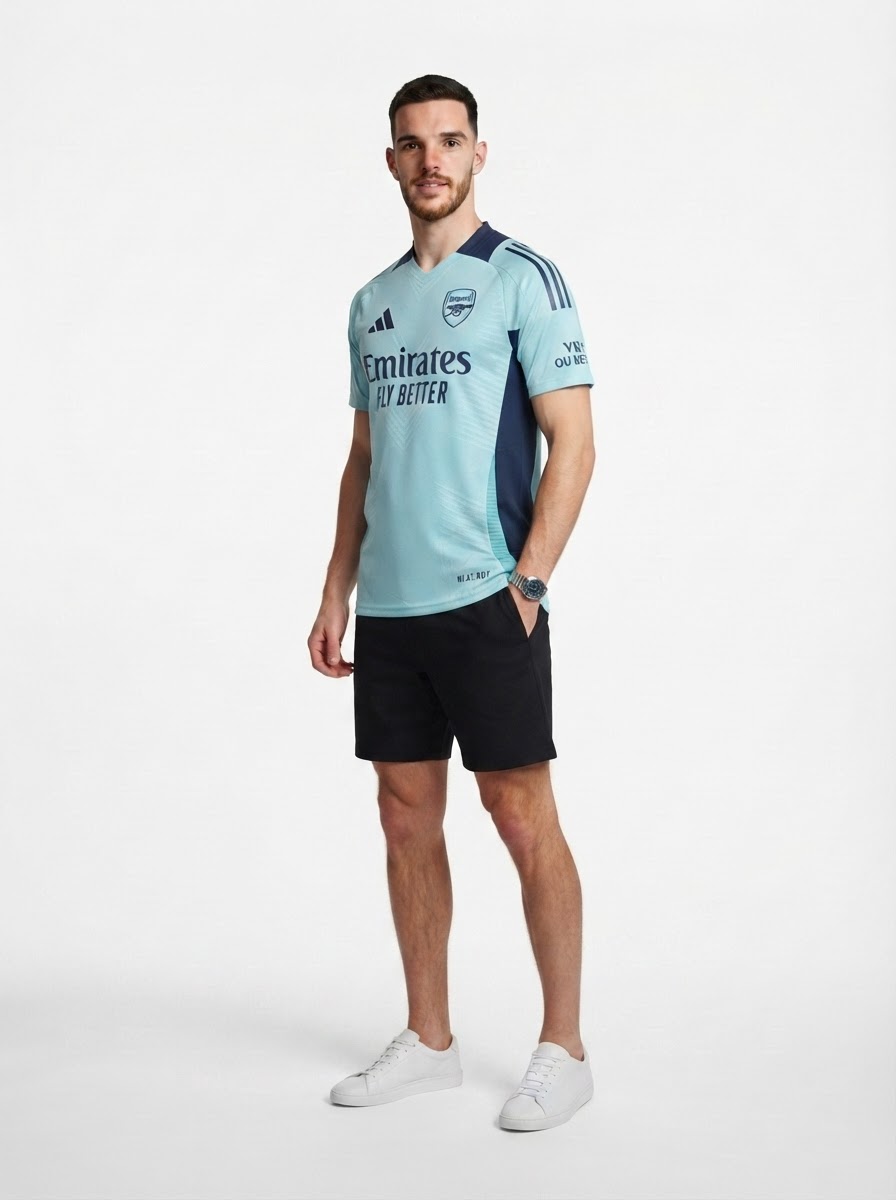 Arsenal 24/25 Pre-Match Jersey - Light Blue - Player Version - Slim Fit