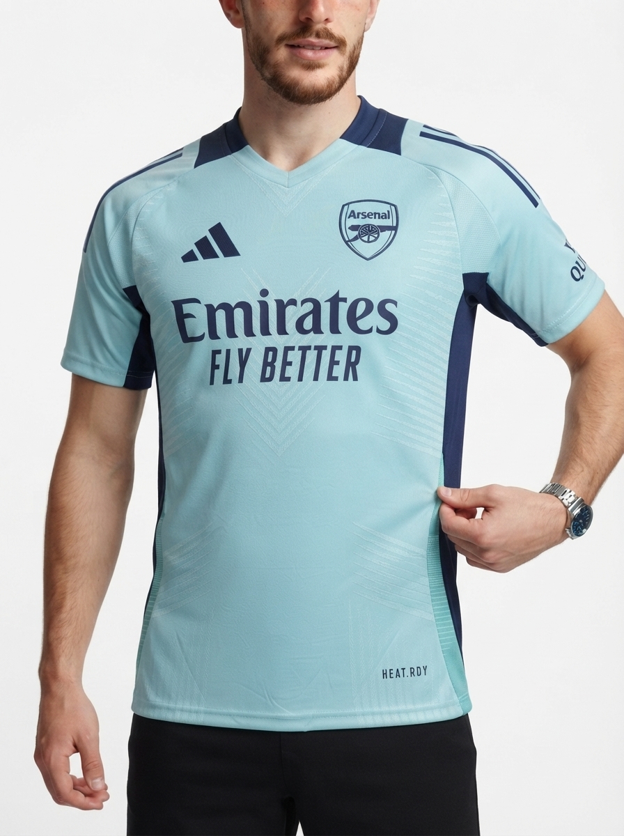 Arsenal 24/25 Pre-Match Jersey - Light Blue - Player Version - Slim Fit