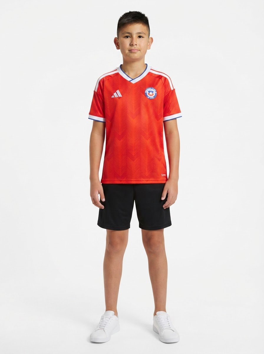 Chile 26 Home Kids Jersey World Cup 2026