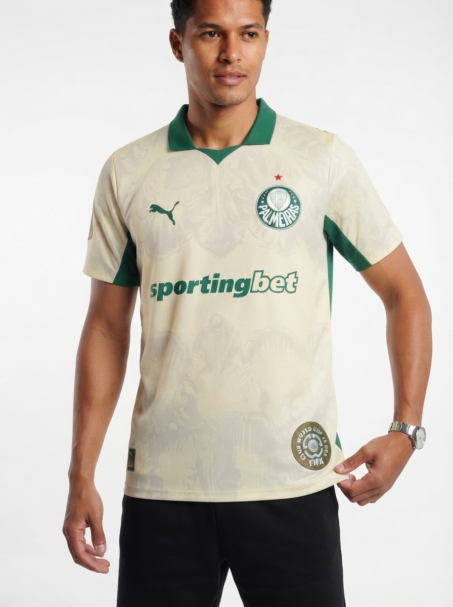 Palmeiras Away Fan Jersey Sponsor 2025 Club World Cup