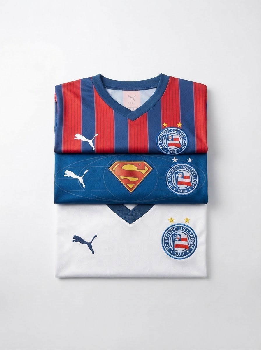 Bahia Home, Away e Third 2025/26 - Kit 3 - Fan Version
