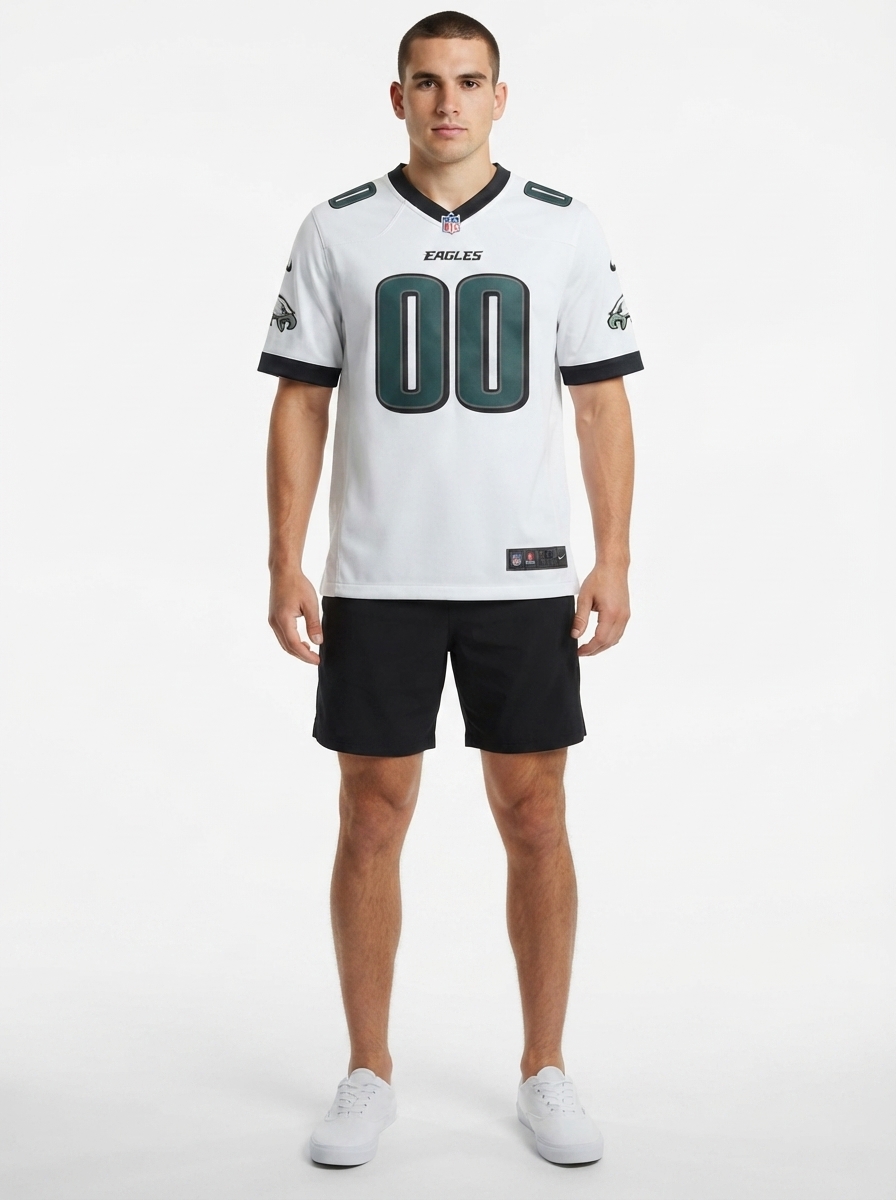 Philadelphia Eagles - Custom Game Jersey - White