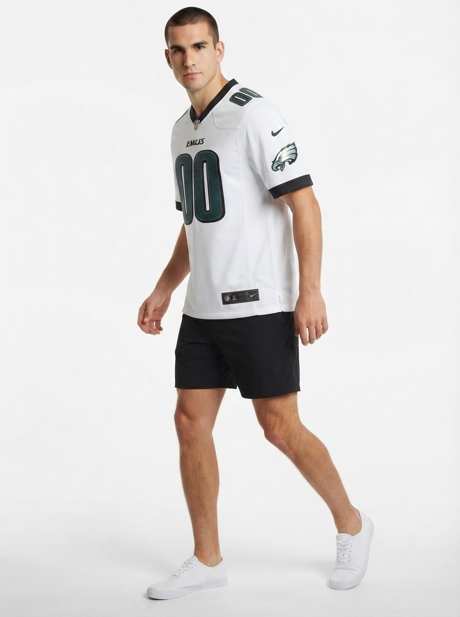 Philadelphia Eagles - Custom Game Jersey - White