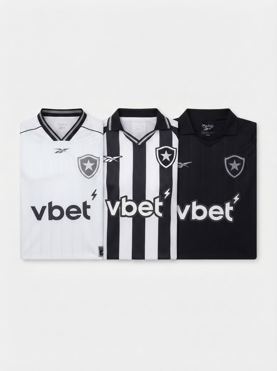 Botafogo Home, Away e Third 2025/26 - Kit 3 - Fan Version