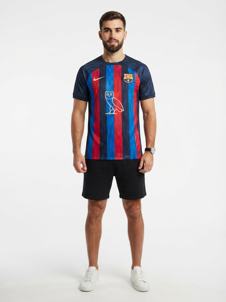 Barcelona & Drake Special Edition 22/23 OVO Jersey - Fan Version