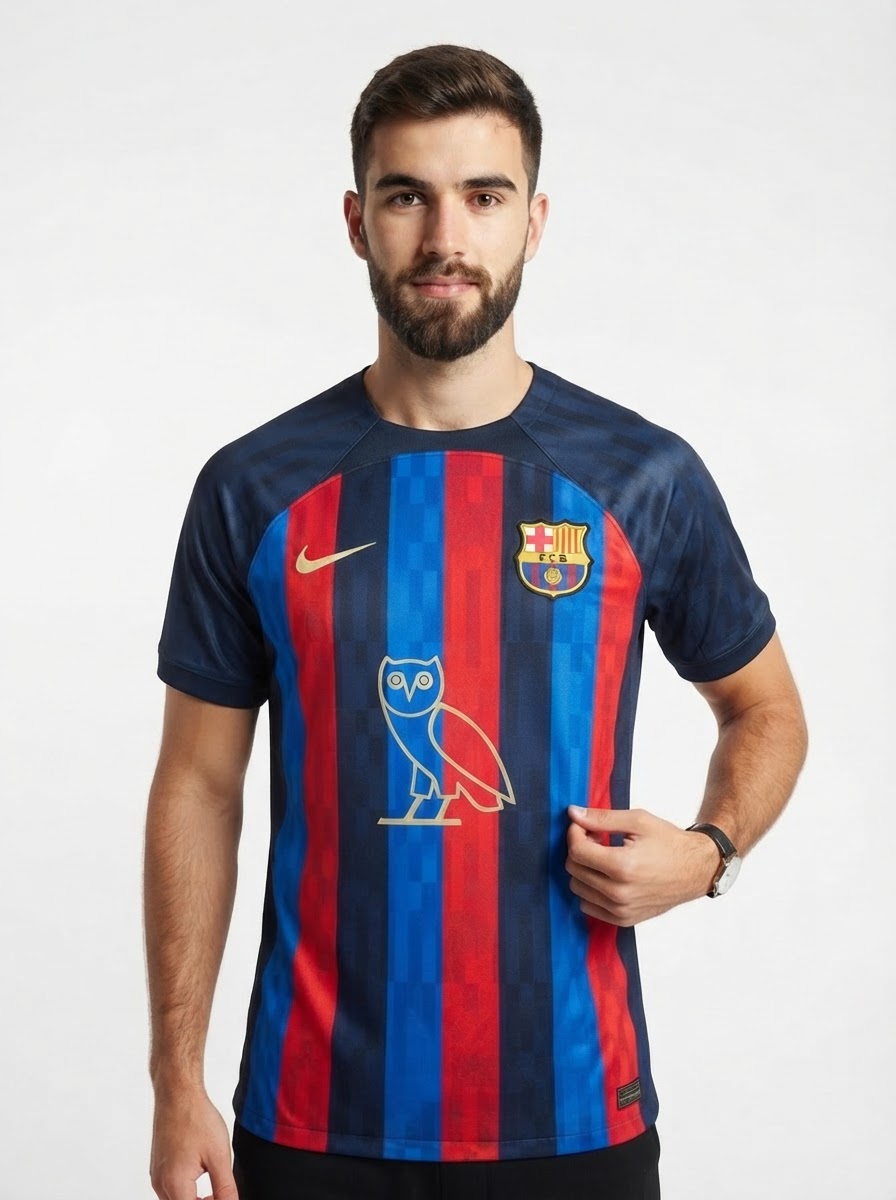 Barcelona & Drake Special Edition 22/23 OVO Jersey - Fan Version