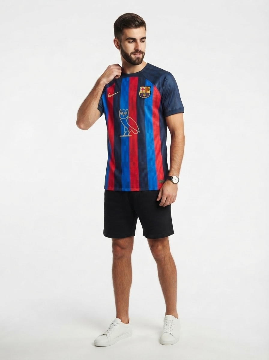 Barcelona & Drake Special Edition 22/23 OVO Jersey - Fan Version