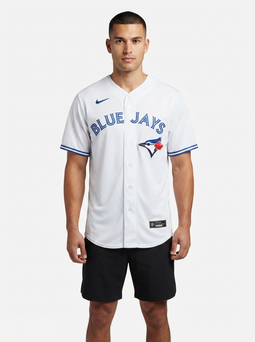 Jersey MLB Toronto Blue Jays I Torcedor Masculina Branca