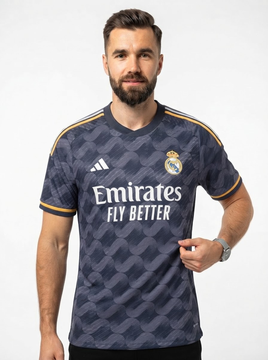 Real Madrid 23/24 II Away Jersey - Player Version - Slim Fit