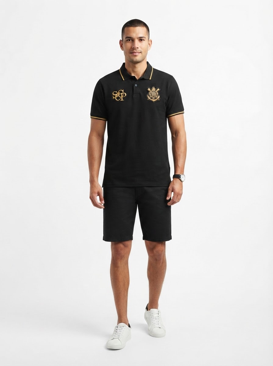 Jersey Corinthians Polo Retro Gold - SPR