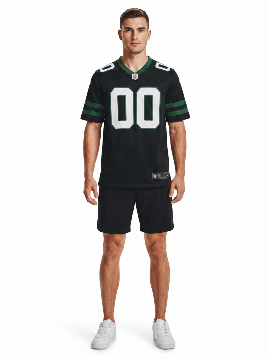 New York Jets - Legacy Alternate Custom Game Jersey - Black