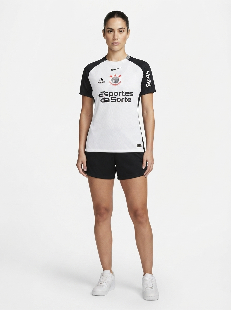 Jersey Women's Corinthians 2025/26 I Fan Version with Sponsors
