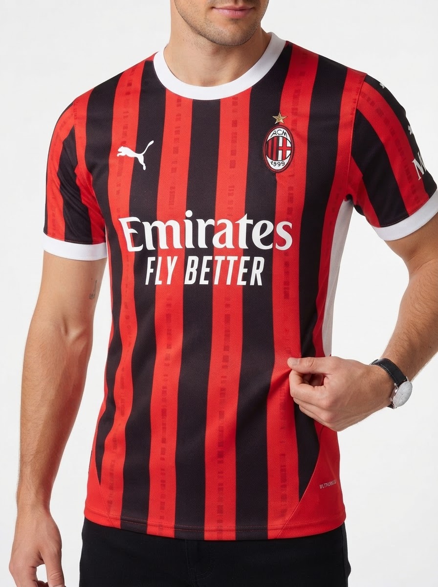 AC Milan 24/25 I Home Jersey - Player Version - Slim Fit