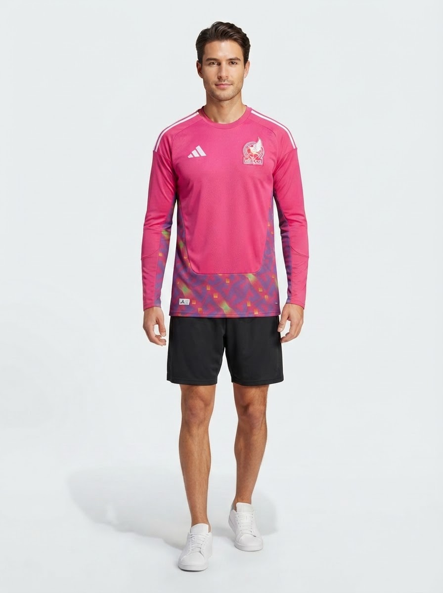Mexico GK Fan Jersey Long Sleeve Shirt 2026 World Cup