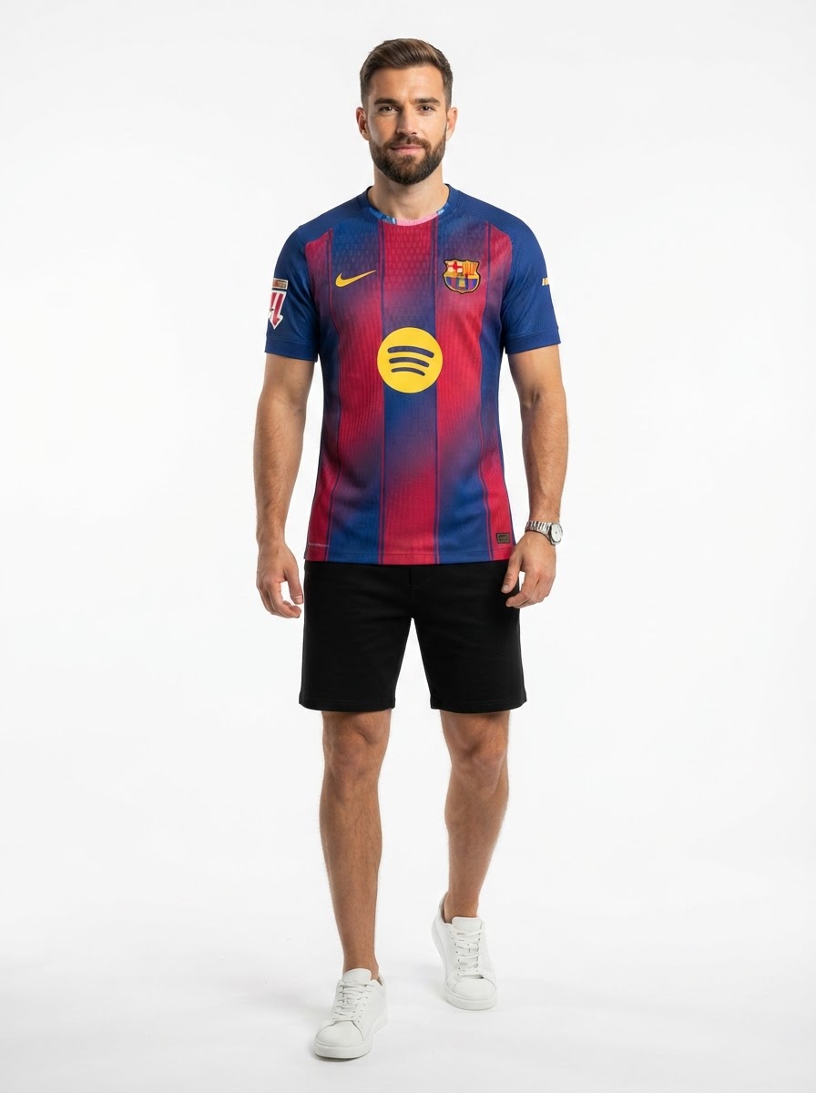 Lamine Yamal Barcelona 2025/26 Home Authentic Player [Slim Fit] Player [Slim Fit] Player [Slim Fit] Player Jersey - Slim Fit