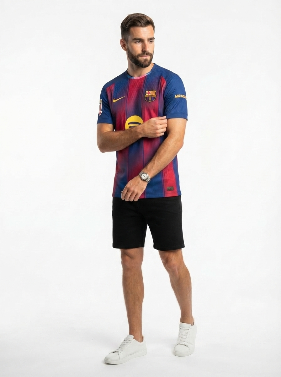 Lamine Yamal Barcelona 2025/26 Home Authentic Player [Slim Fit] Player [Slim Fit] Player [Slim Fit] Player Jersey - Slim Fit