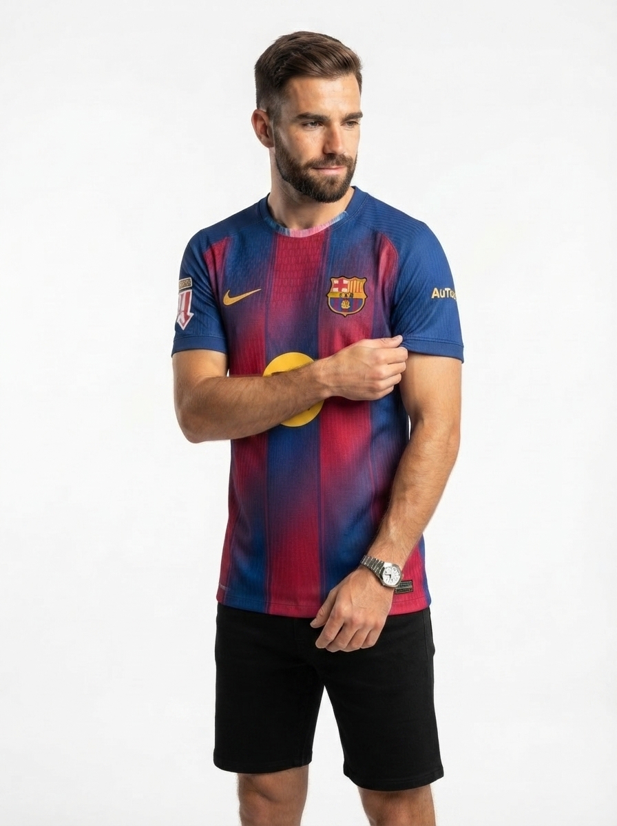 Lamine Yamal Barcelona 2025/26 Home Authentic Player [Slim Fit] Player [Slim Fit] Player [Slim Fit] Player Jersey - Slim Fit