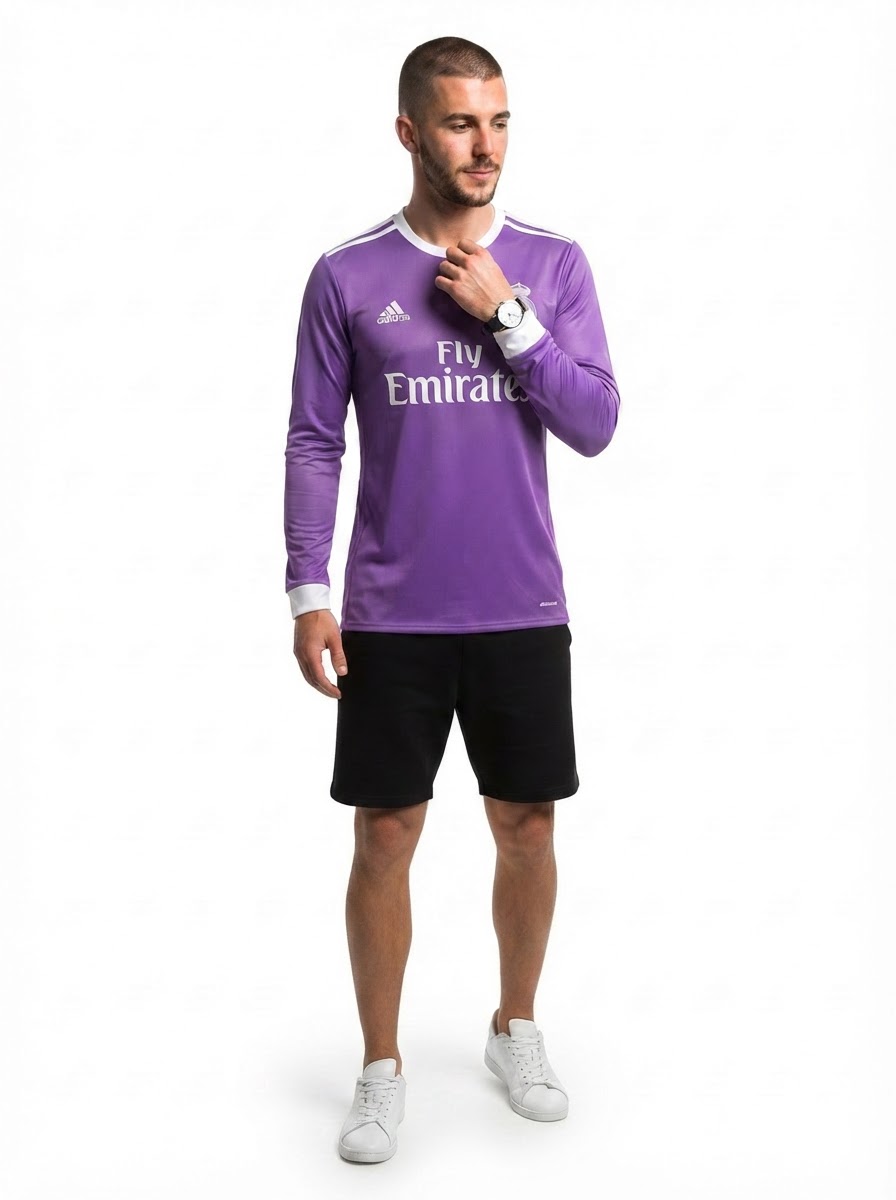 Real Madrid 16/17 II Away Jersey - Long Sleeve Retro Version