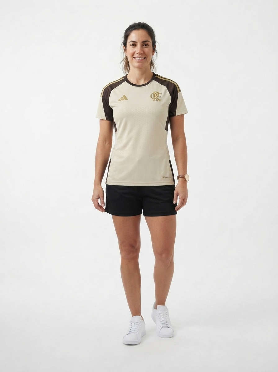 Jersey Flamengo Training 2026 Women's Bege - Fan Version