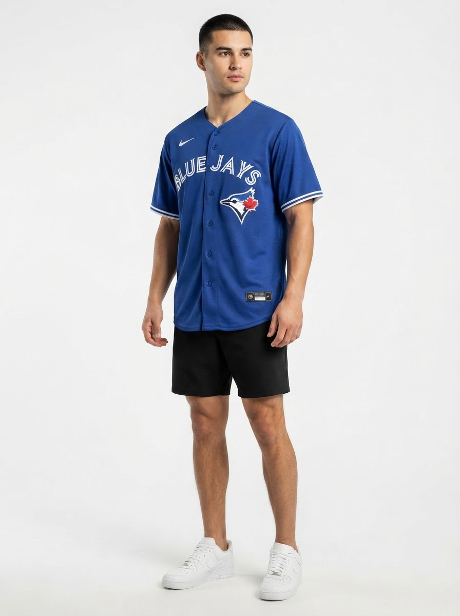 Jersey MLB Toronto Blue Jays II Torcedor Masculina Azul Bo Bichette 11