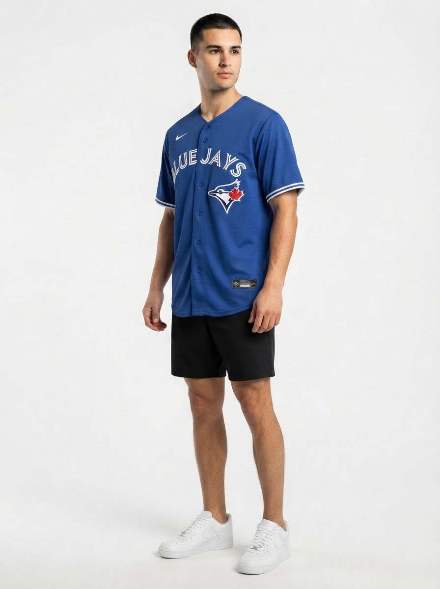 Jersey MLB Toronto Blue Jays II Torcedor Masculina Azul Bo Bichette 11