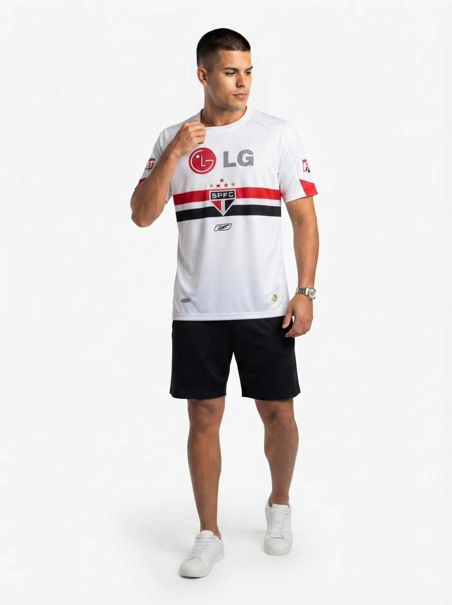 Sao Paulo Retro Home 2007/08 Jersey LG