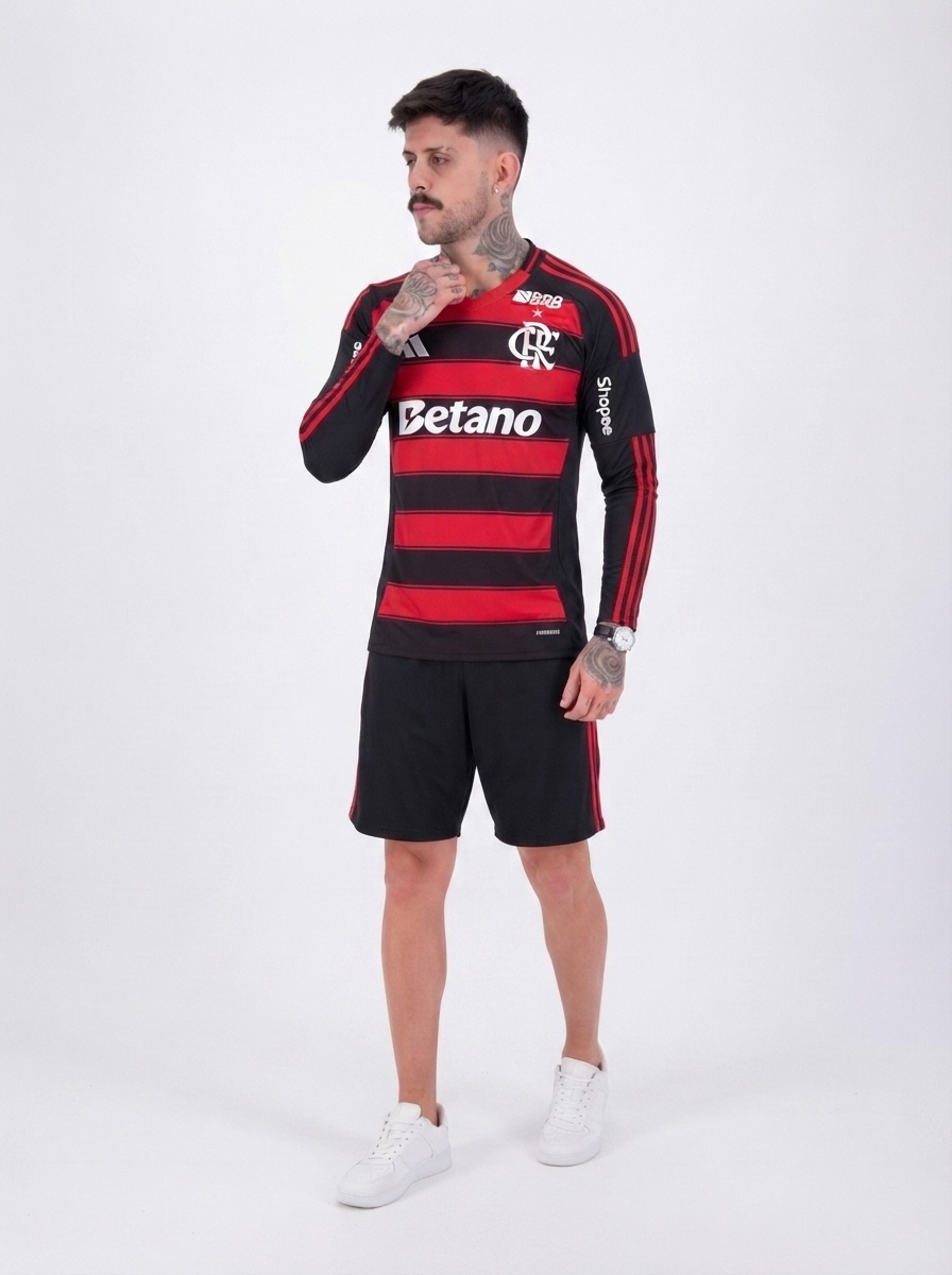 Jersey Long Sleeve Flamengo 2025/26 I All Sponsor