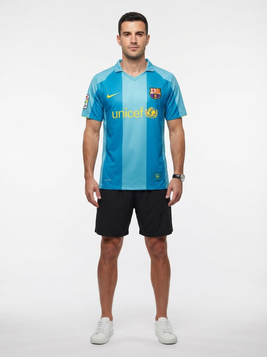 Barcelona 07/08 II Away Jersey - Retro Version