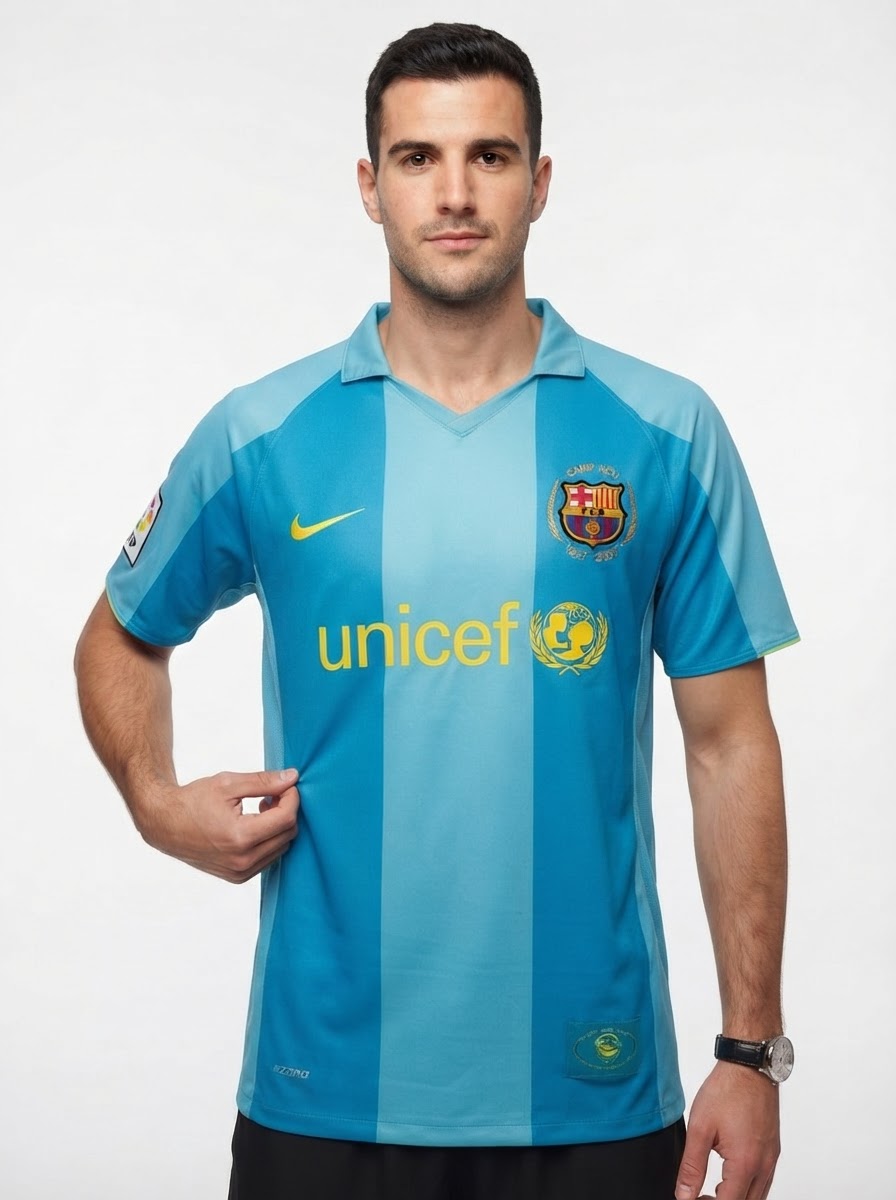 Barcelona 07/08 II Away Jersey - Retro Version