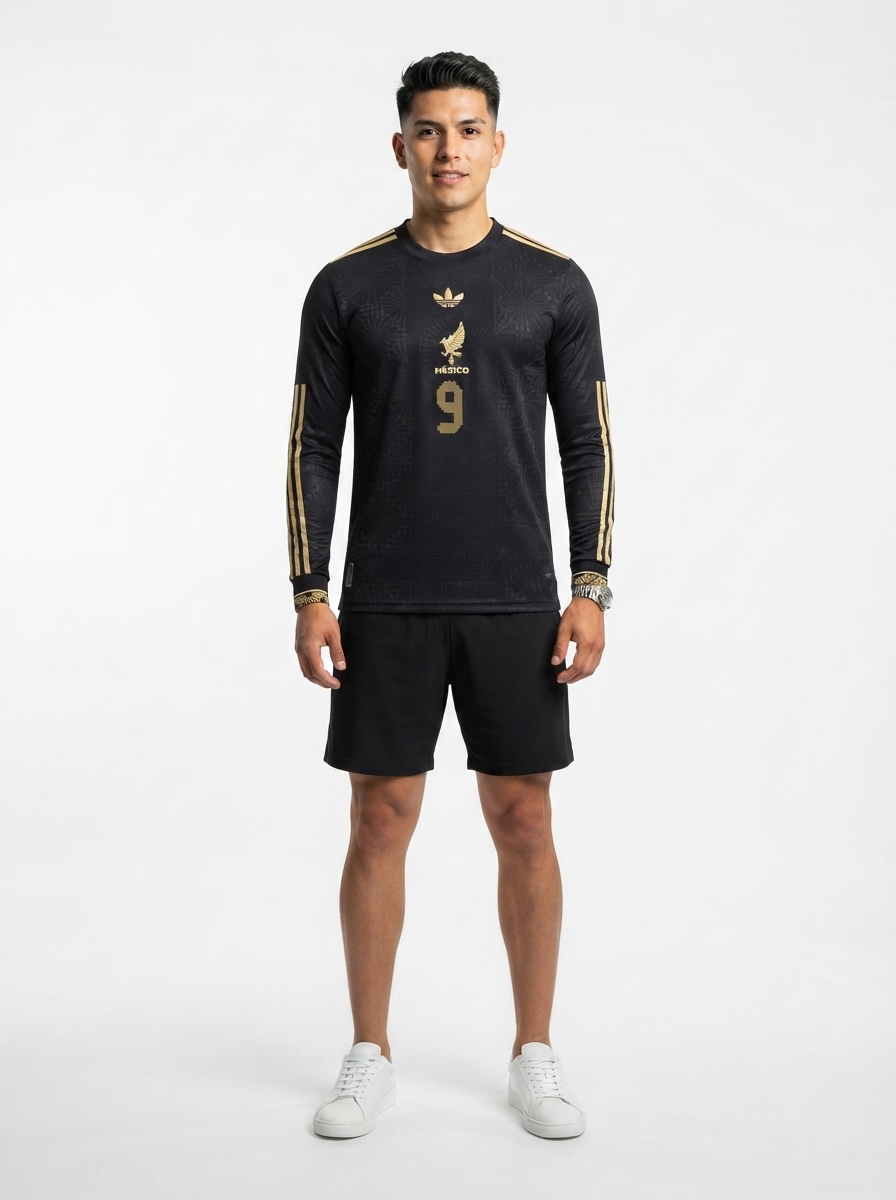 Mexico Raúl Jiménez 2025 Special Edition Long Sleeve Authentic Player [Slim Fit] Player Third Jersey by