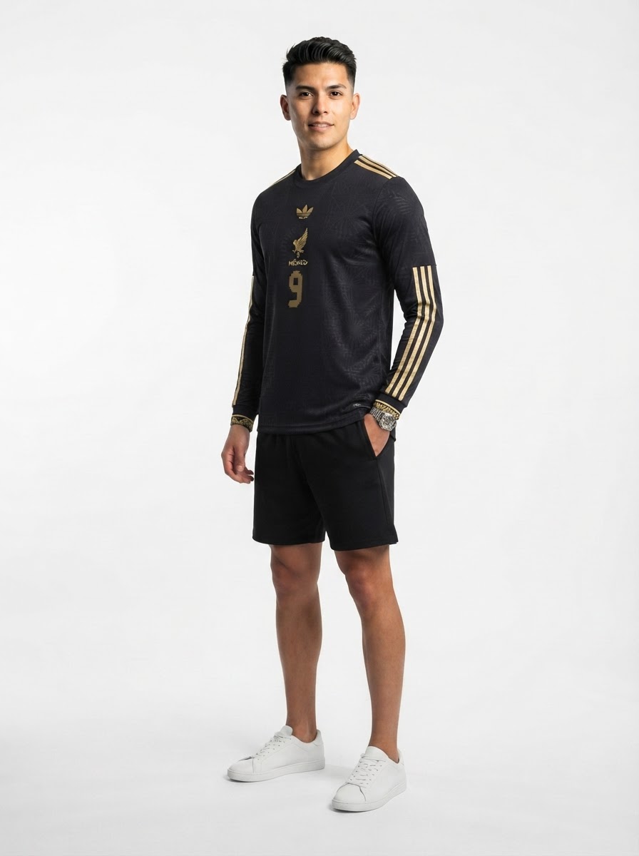 Mexico Raúl Jiménez 2025 Special Edition Long Sleeve Authentic Player [Slim Fit] Player Third Jersey by
