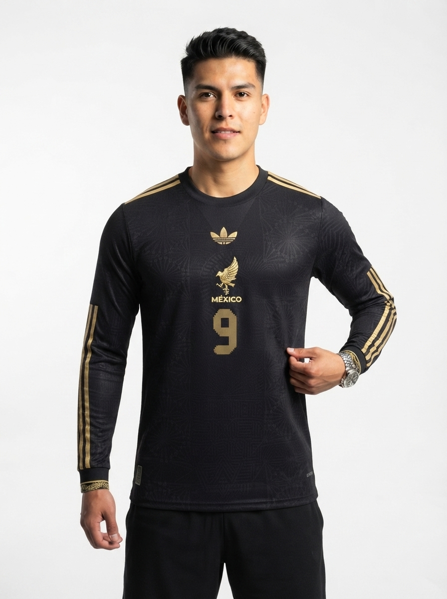 Mexico Raúl Jiménez 2025 Special Edition Long Sleeve Authentic Player [Slim Fit] Player Third Jersey by
