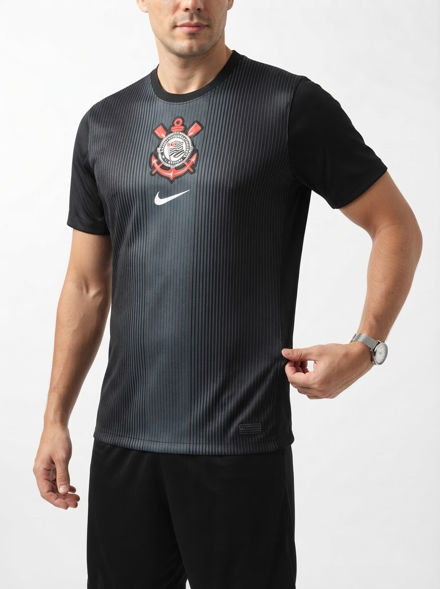 Corinthians 2025/26 Black goalkeeper Jersey