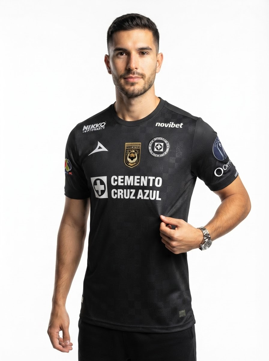 Cruz Azul Third Fan Jersey 2025/26 w/ Champions 9 + BBVA