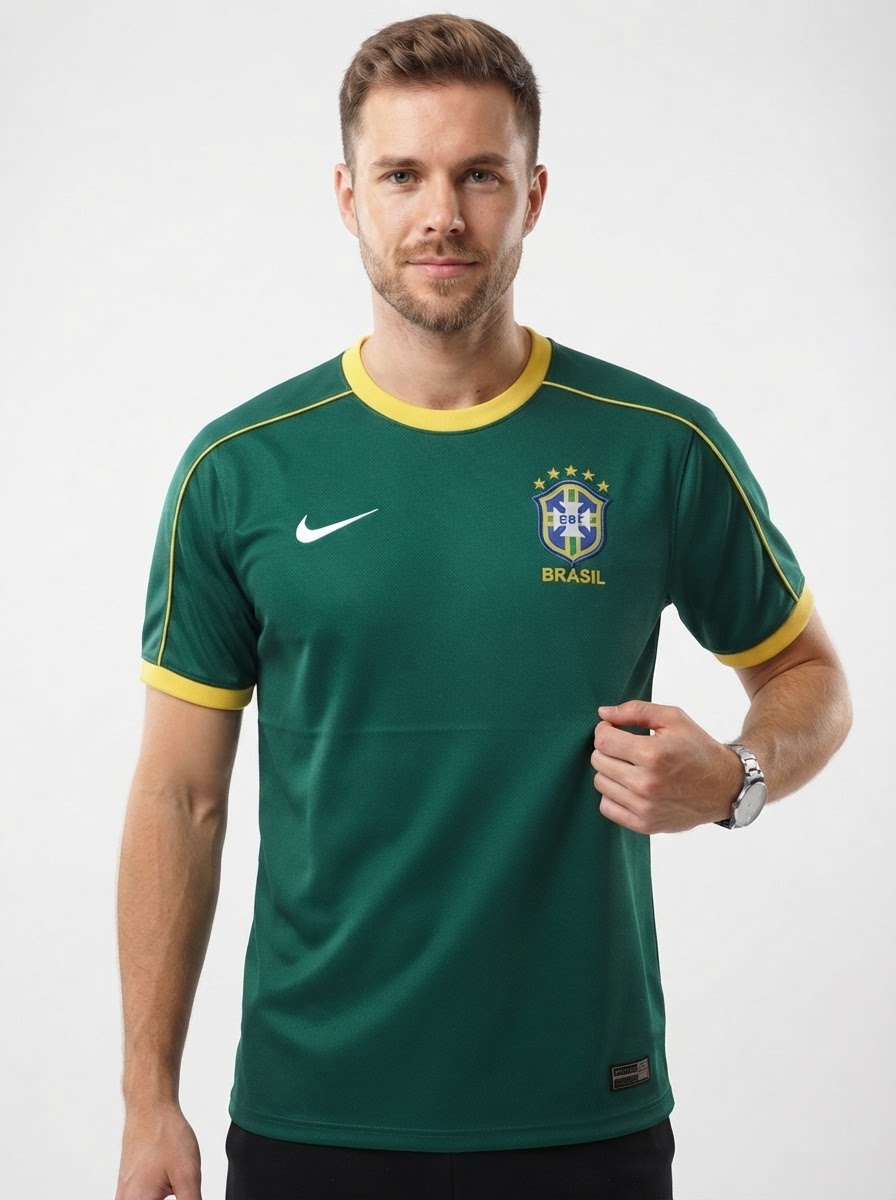 Jersey Brasil 1998 Goalkeeper Retro Man