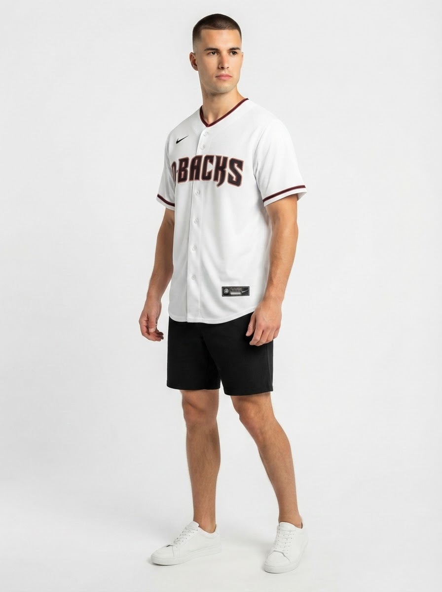 Jersey MLB Arizona Diamondbacks I Torcedor Masculina Branca