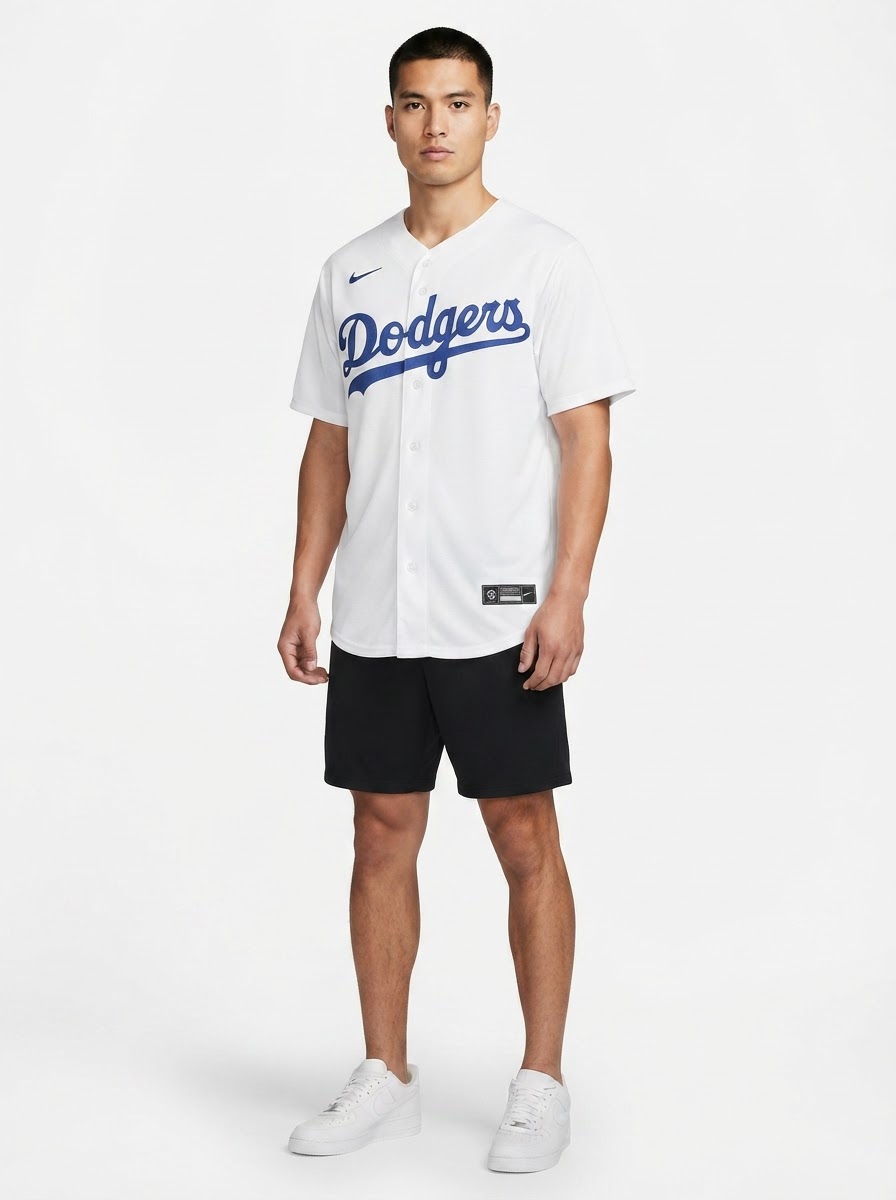 Jersey MLB Los Angeles Dodgers I Torcedor Masculina Branca
