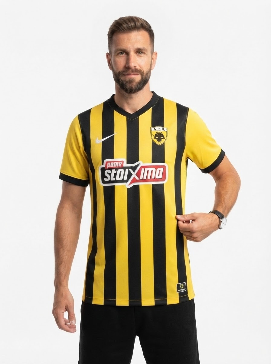 25/26 AEK Athens Home - Fan Version