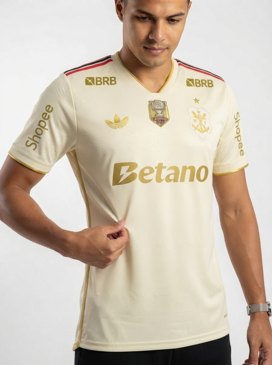 Manto Flamengo 2025/26 – Fan version All Sponsor Betano + Patch Copa do Brasil