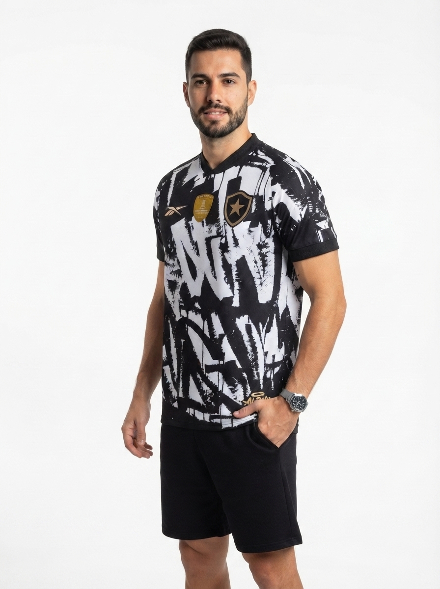 Jersey Botafogo 2025/26 IV - Patch Campeao Libertadores